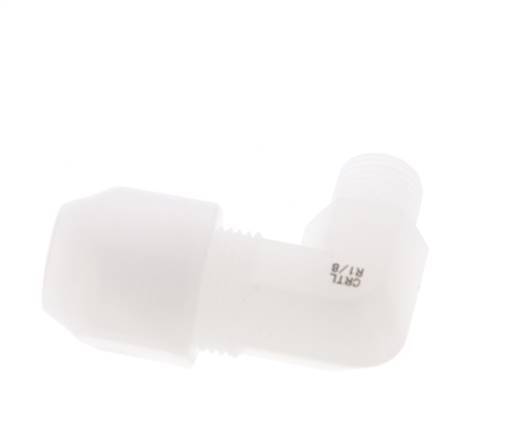 6x8mm & R1/8'' PVDF Elbow Hose Fitting with Male Threads 10bar/145psi