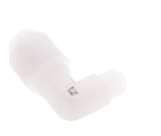 6x8mm & R1/8'' PVDF Elbow Hose Fitting with Male Threads 10bar/145psi