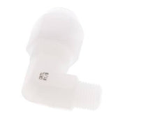 6x8mm & R1/8'' PVDF Elbow Hose Fitting with Male Threads 10bar/145psi