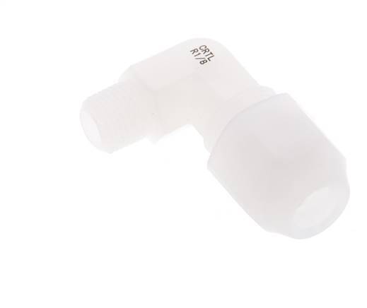 6x8mm & R1/8'' PVDF Elbow Hose Fitting with Male Threads 10bar/145psi