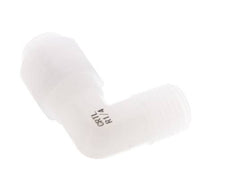 6x8mm & R1/4'' PVDF Elbow Hose Fitting with Male Threads 10bar/145psi