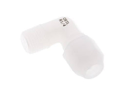 6x8mm & R1/4'' PVDF Elbow Hose Fitting with Male Threads 10bar/145psi