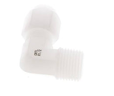 10x12mm & R1/2'' PVDF Elbow Hose Fitting with Male Threads 10bar/145psi