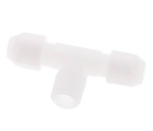 4x6mm & R1/4'' PVDF T-Shape Hose Fitting with Male Threads 10bar/145psi