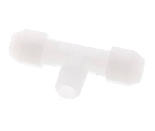6x8mm & R1/4'' PVDF T-Shape Hose Fitting with Male Threads 10bar/145psi