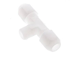 10x12mm & R3/8'' PVDF T-Shape Hose Fitting with Male Threads 10bar/145psi