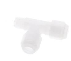 8x10mm & R1/4'' PP Right Angle Tee Hose Fitting with Male Threads 10bar/145psi [2 Pieces]