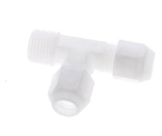 10x12mm & R1/2'' PP Right Angle Tee Hose Fitting with Male Threads 10bar/145psi
