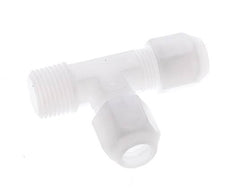 10x12mm & R1/2'' PP Right Angle Tee Hose Fitting with Male Threads 10bar/145psi