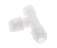 10x12mm & R1/2'' PP Right Angle Tee Hose Fitting with Male Threads 10bar/145psi