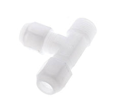 10x12mm & R1/2'' PP Right Angle Tee Hose Fitting with Male Threads 10bar/145psi