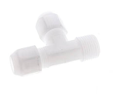 10x12mm & R1/2'' PP Right Angle Tee Hose Fitting with Male Threads 10bar/145psi