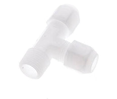 10x12mm & R1/2'' PP Right Angle Tee Hose Fitting with Male Threads 10bar/145psi