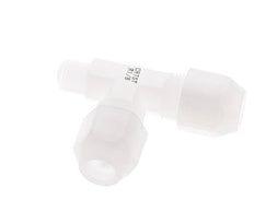 6x8mm & R1/8'' PVDF Right Angle Tee Hose Fitting with Male Threads 10bar/145psi