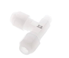 6x8mm & R1/8'' PVDF Right Angle Tee Hose Fitting with Male Threads 10bar/145psi