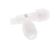 6x8mm & R1/8'' PVDF Right Angle Tee Hose Fitting with Male Threads 10bar/145psi