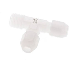4x6mm & R1/4'' PVDF Right Angle Tee Hose Fitting with Male Threads 10bar/145psi