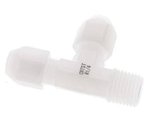 4x6mm & R1/4'' PVDF Right Angle Tee Hose Fitting with Male Threads 10bar/145psi