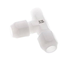 10x12mm & R3/8'' PVDF Right Angle Tee Hose Fitting with Male Threads 10bar/145psi