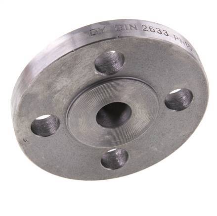 Welding Neck Flange DN15-PN16 21.3mm Black Steel DIN 2633