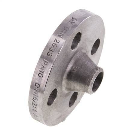 Welding Neck Flange DN15-PN16 21.3mm Black Steel DIN 2633