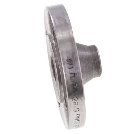 Welding Neck Flange DN20-PN16 26.9mm Black Steel DIN 2633