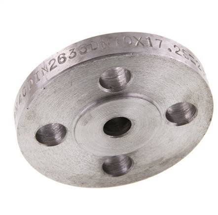 Welding Neck Flange DN10-PN40 17.2mm Black Steel DIN 2635 And EN 1092-1 (Type 11)