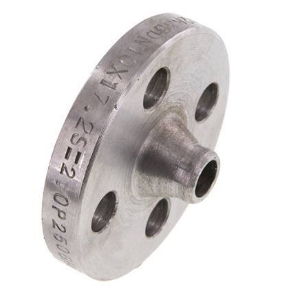 Welding Neck Flange DN10-PN40 17.2mm Black Steel DIN 2635 And EN 1092-1 (Type 11)