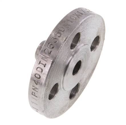 Welding Neck Flange DN10-PN40 17.2mm Black Steel DIN 2635 And EN 1092-1 (Type 11)
