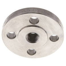 Threaded Flange DN15-PN16 Rp 1/2'' Stainless Steel 1.4571 DIN 2566