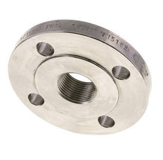 Threaded Flange DN25-PN16 Rp 1'' Stainless Steel 1.4571 DIN 2566