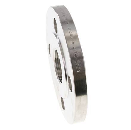 Threaded Flange DN32-PN16 Rp 1-1/4'' Stainless Steel 1.4571 DIN 2566