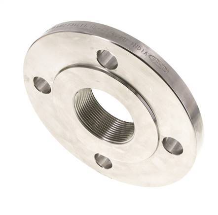 Threaded Flange DN50-PN16 Rp 2'' Stainless Steel 1.4571 DIN 2566 And EN 1092-1 (Type 13)