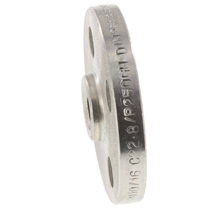Threaded Flange DN10-PN16 Rp 3/8'' Zinc-Plated Steel DIN 2566