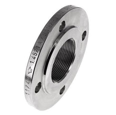 Threaded Flange DN50-PN6 Rp 2'' Stainless Steel 1.4571 DIN 2565 And EN 1092-1 (Type 13)
