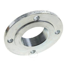 Threaded Flange DN80-PN6 Rp 3'' Zinc-Plated Steel DIN 2565 And EN 1092-1 (Type 13)