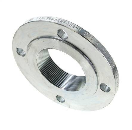Threaded Flange DN80-PN6 Rp 3'' Zinc-Plated Steel DIN 2565 And EN 1092-1 (Type 13)