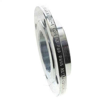 Threaded Flange DN80-PN6 Rp 3'' Zinc-Plated Steel DIN 2565 And EN 1092-1 (Type 13)