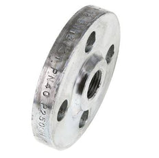Threaded Flange DN15-PN40 Rp 1/2'' Zinc-Plated Steel DIN 2567 And EN 1092-1 (Type 13)
