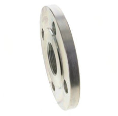 Threaded Flange DN65-PN16 (EN) Rp 2-1/2'' Zinc-Plated Steel EN 1092-1 (type 13)