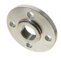 Threaded Flange DN65-PN16 (EN) Rp 2-1/2'' Zinc-Plated Steel EN 1092-1 (type 13)