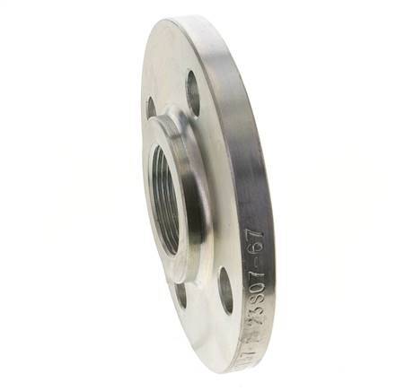Threaded Flange DN65-PN40 Rp 2-1/2'' Zinc-Plated Steel DIN 2567 And EN 1092-1 (Type 13)