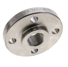 Threaded Flange DN25-PN40 Rp 1'' Stainless Steel 1.4571 EN 1092-1 (type 13)