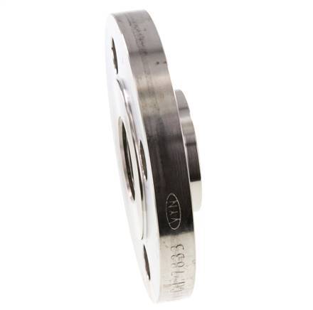 Threaded Flange DN32-PN40 Rp 1-1/4'' Stainless Steel 1.4571 EN 1092-1 (type 13)