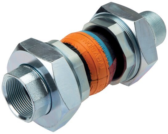 Threaded Rubber Expansion Joint DN40 G 1-1/2'' (Female)-G 1-1/2'' (Female) EPDM