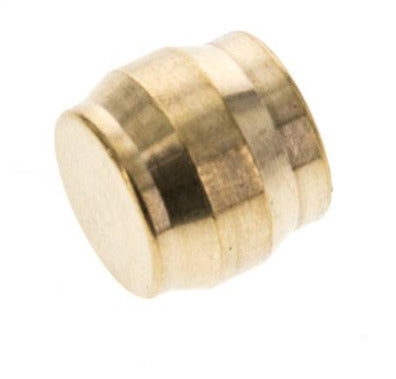 10mm Brass Closing Plug for Compression Ring Fittings 95 Bar DIN EN 1254-2 [5 Pieces]