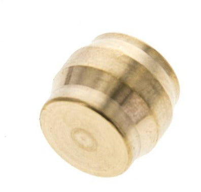10mm Brass Closing Plug for Compression Ring Fittings 95 Bar DIN EN 1254-2 [5 Pieces]