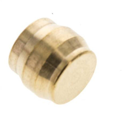 10mm Brass Closing Plug for Compression Ring Fittings 95 Bar DIN EN 1254-2 [5 Pieces]