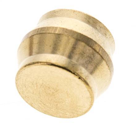 tapón de cierre de latón de 15 mm para racores de anillo de compresión 82 bar DIN EN 1254-2