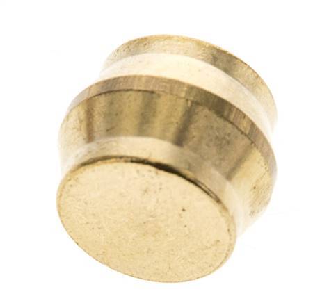18mm Brass Closing Plug for Compression Ring Fittings 67 Bar DIN EN 1254-2 [2 Pieces]